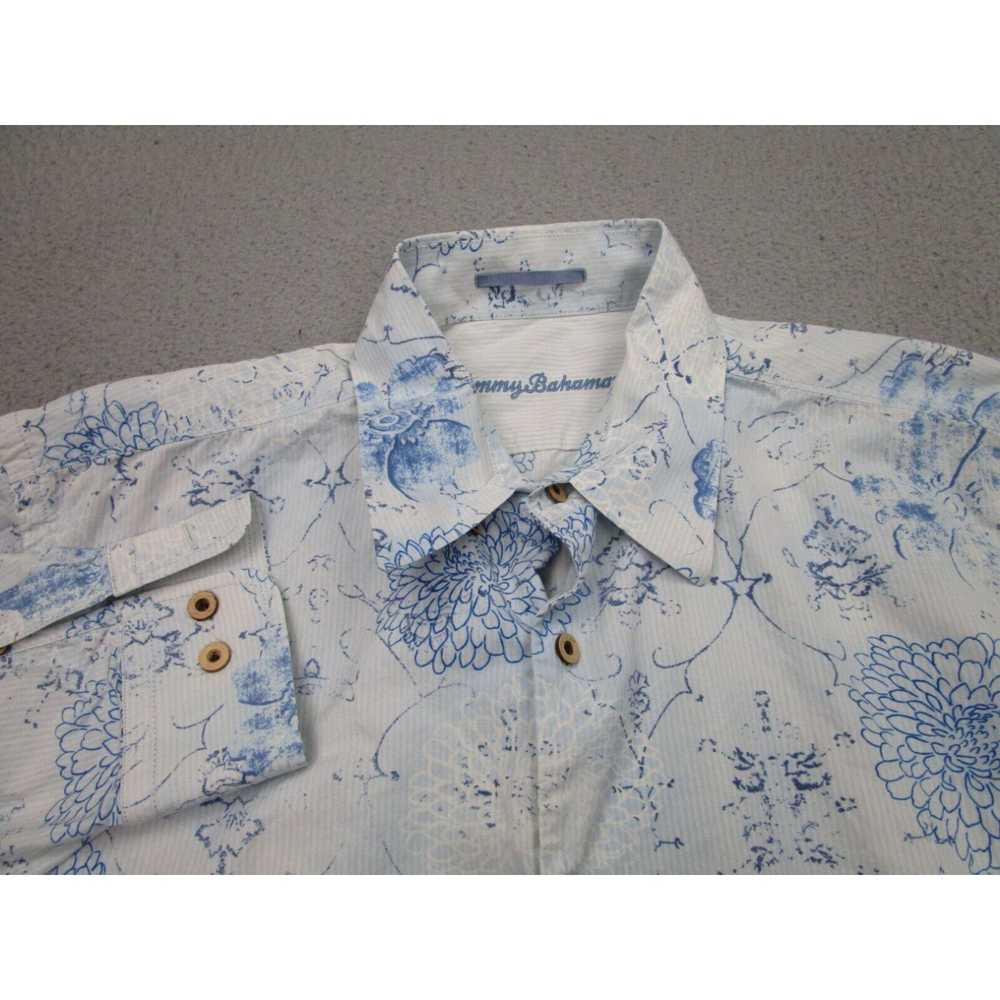 Tommy Bahama Tommy Bahama Shirt Mens XL Blue Whit… - image 3