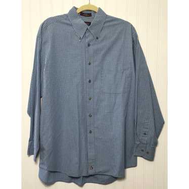 Nordstrom NORDSTROM Mens Large Button Down Plaid … - image 1