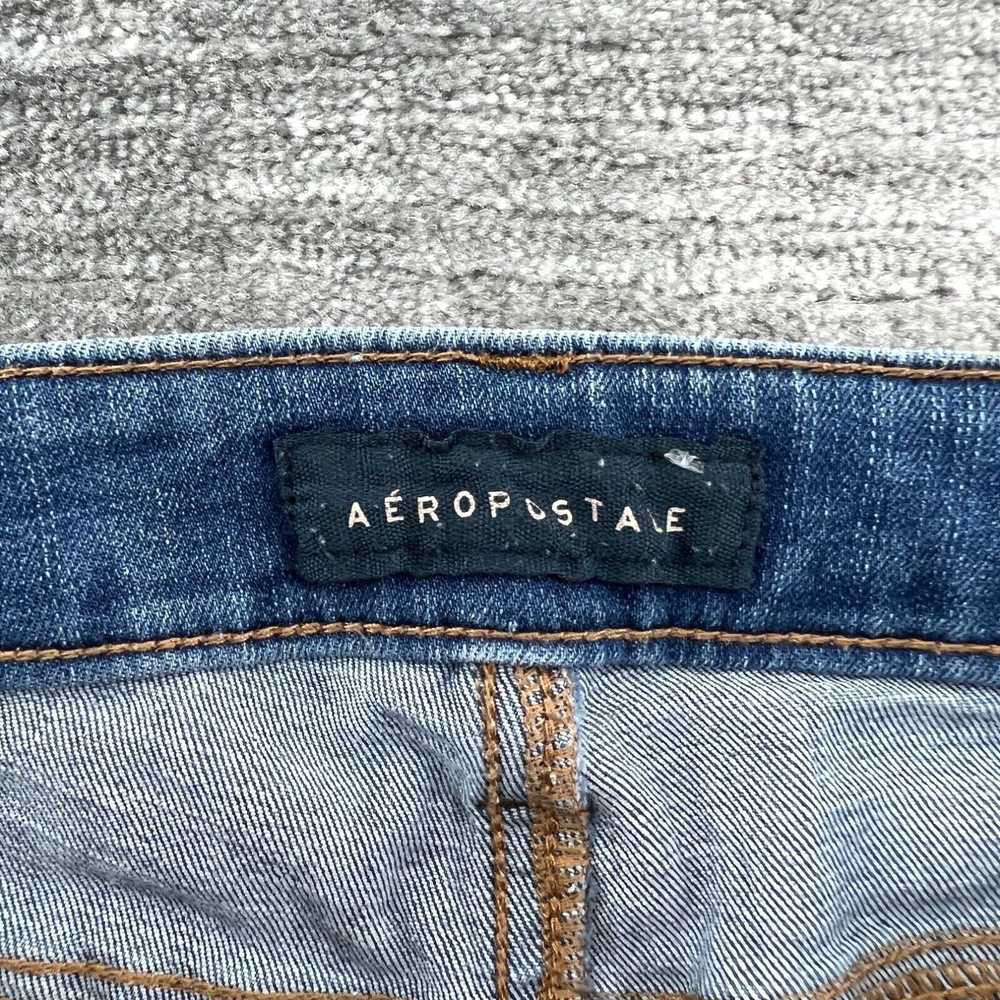 Vintage Aeropostale Jean Shorts Size 6 Womens Mid… - image 3