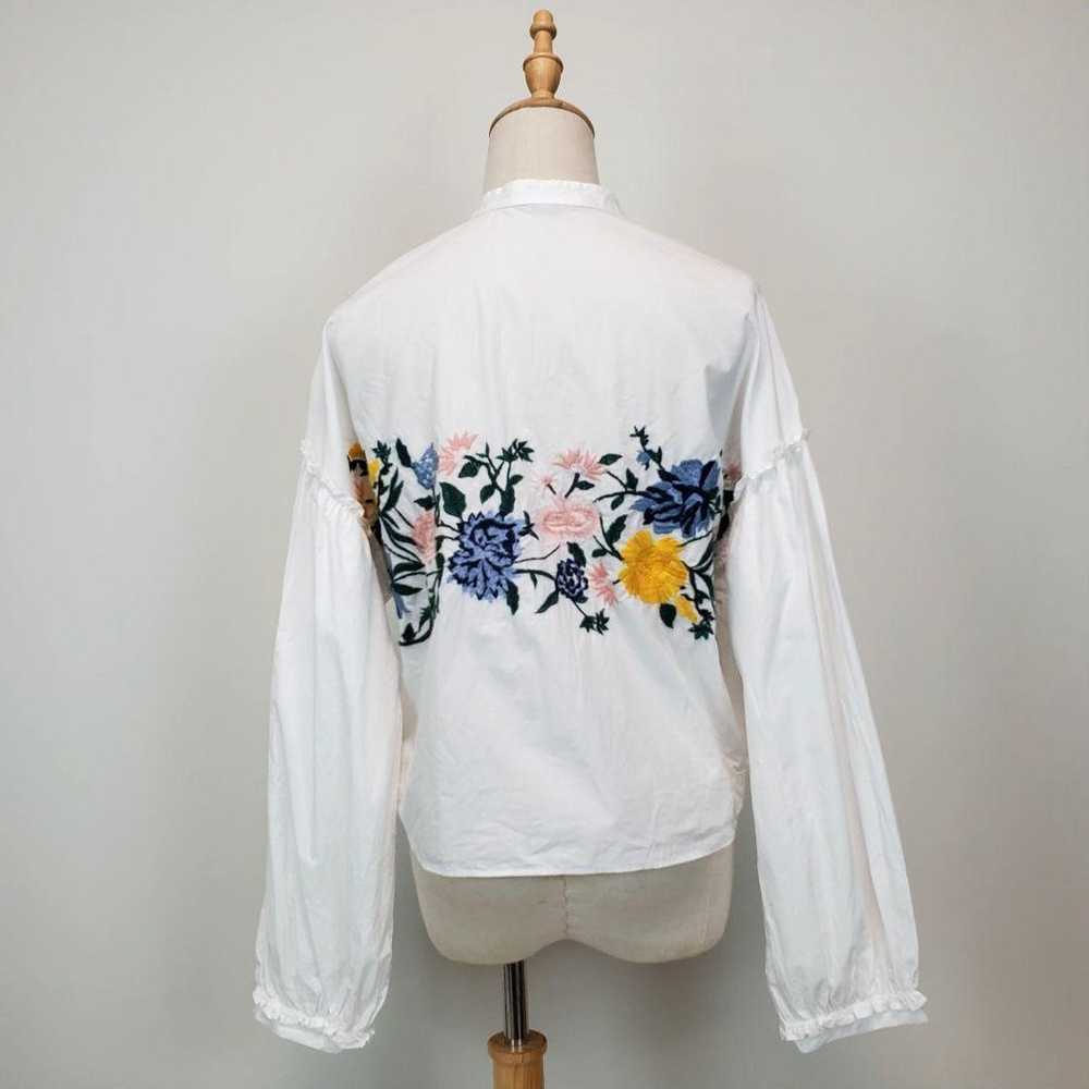 ZARA Trafaluc Collection (White) Floral Embroider… - image 6