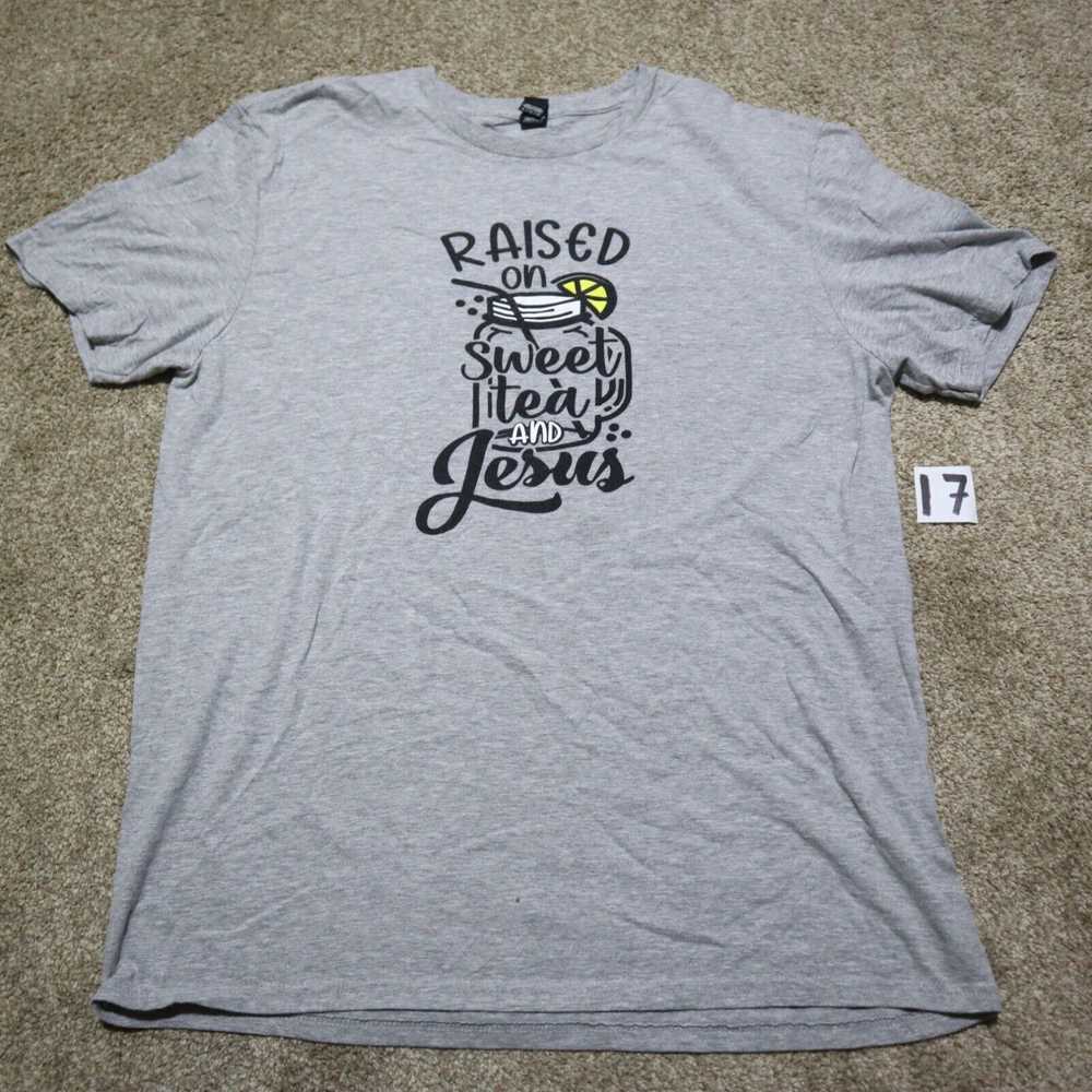 Vintage "Raised On Sweet Tea And Jesus" Tee T-Shi… - image 2