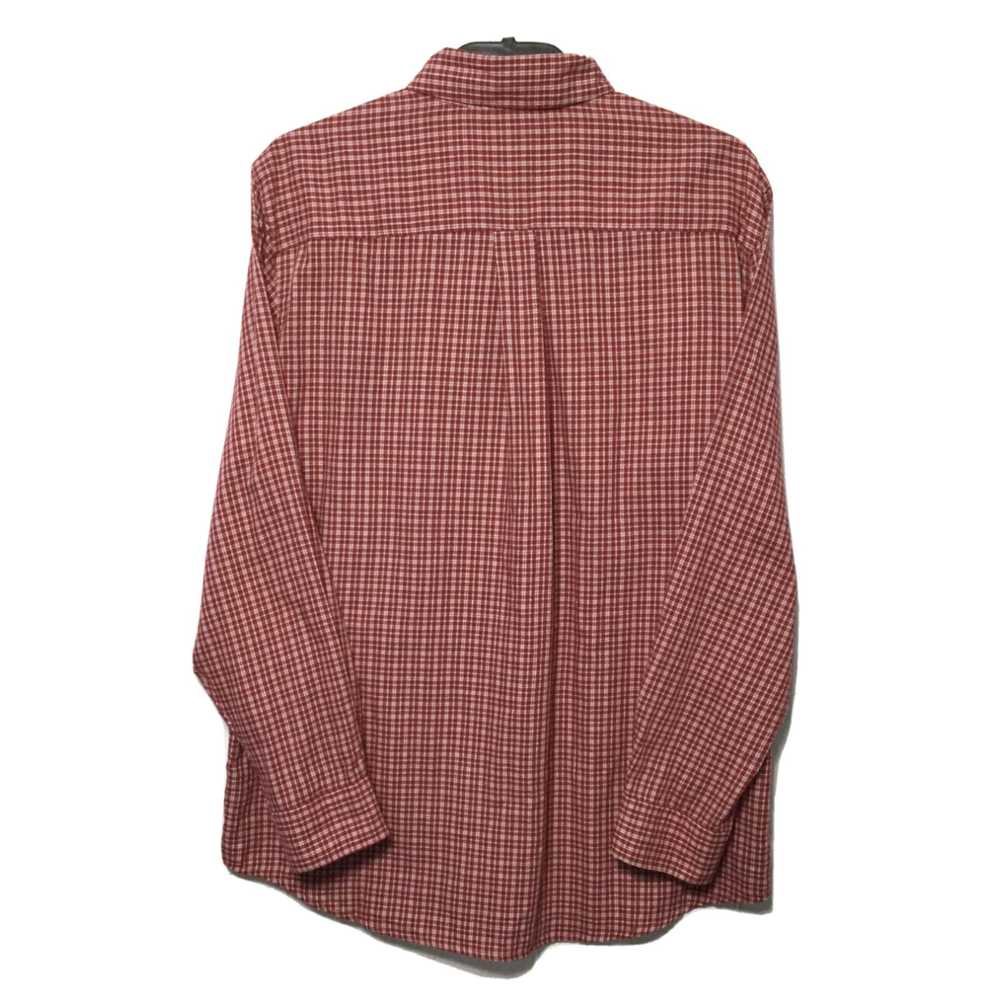 Chaps CHAPS Men’s Large Red White Check Plaid Lon… - image 2