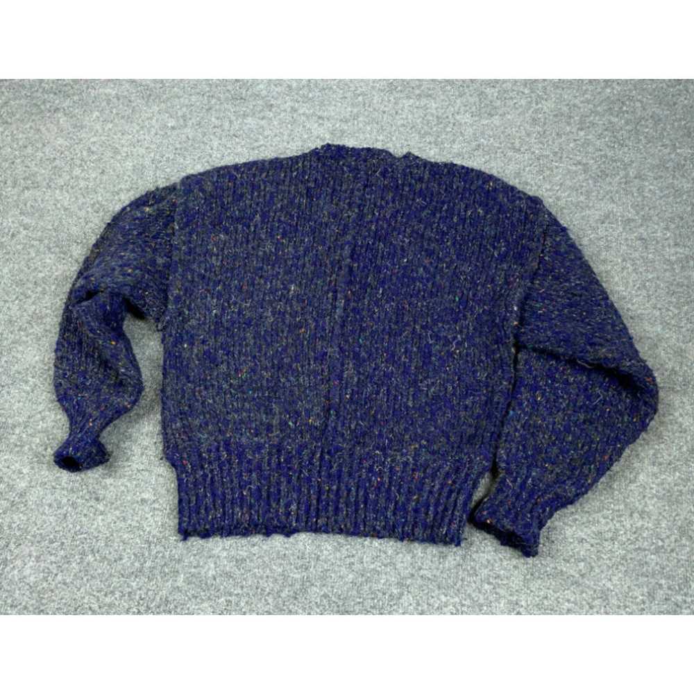 Vintage VTG 90s Purple Heavy Chunky Knit Sweater … - image 2