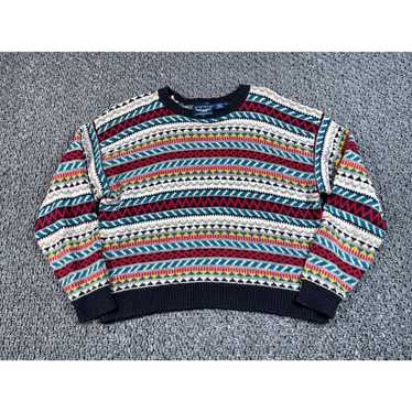 Blend VTG 90s Geometric Pattern Sweater Women's M… - image 1