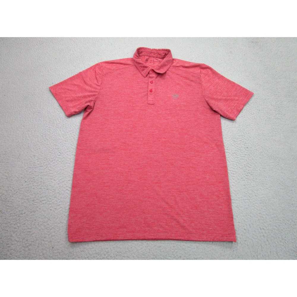 Vintage Travis Mathew Shirt Mens Medium Red Vente… - image 2