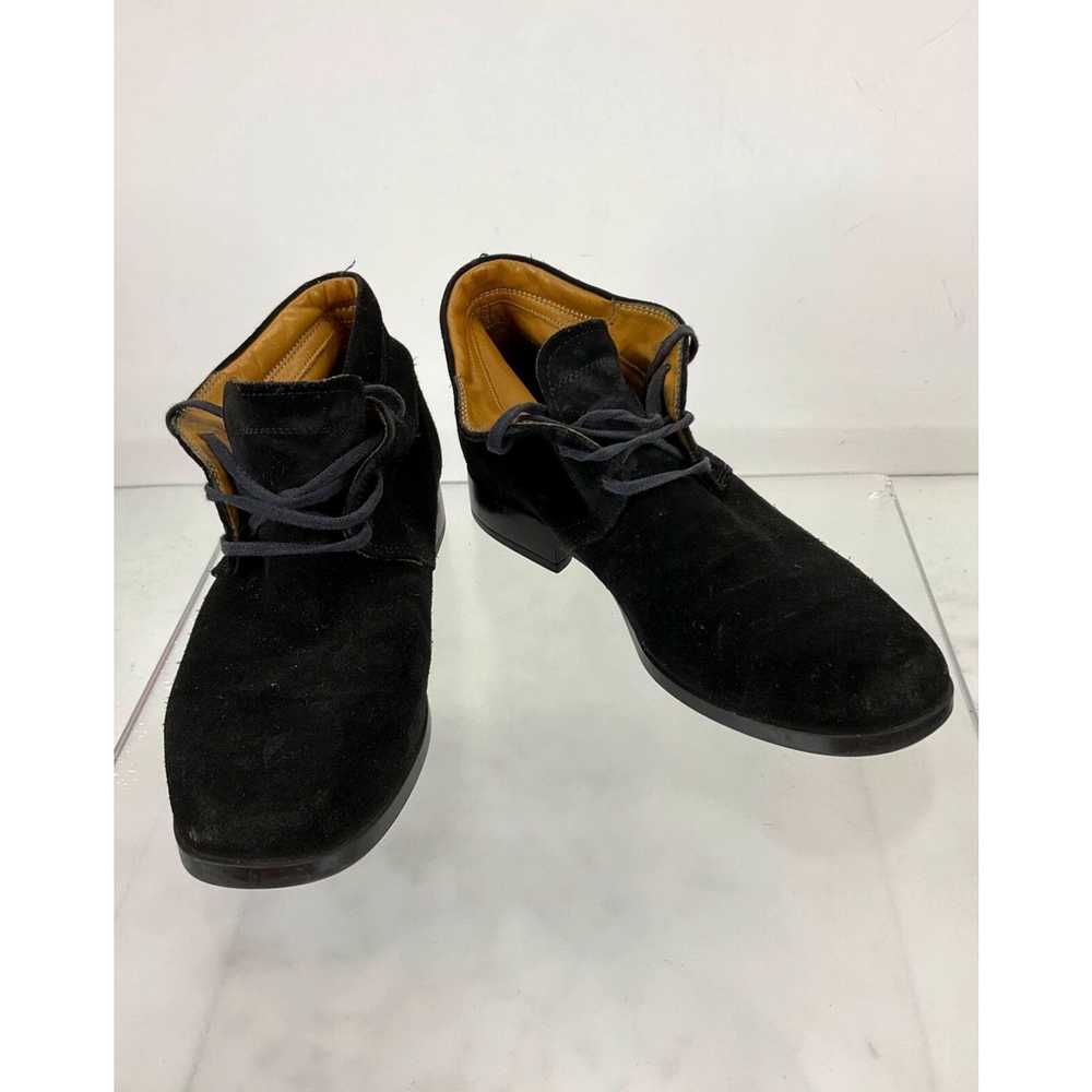 Vintage Tod's Black Suede Lace-Up Chukka Boots Si… - image 1