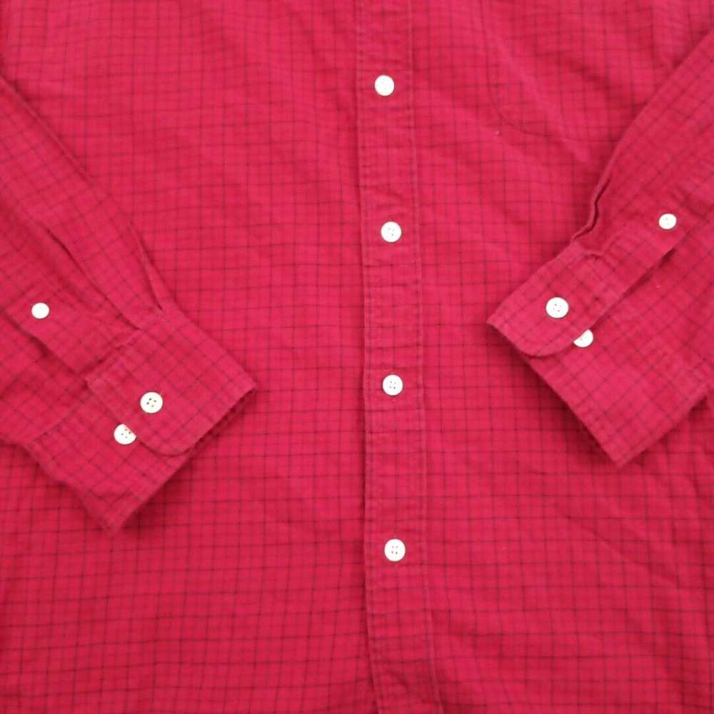 J.Crew J.Crew Shirt Mens XL Red Check Long Sleeve… - image 3