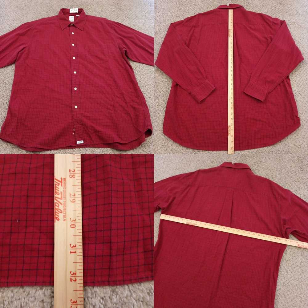 J.Crew J.Crew Shirt Mens XL Red Check Long Sleeve… - image 4