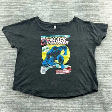 Black Panther Coach newest Marvel Embroidered T-shirt Small