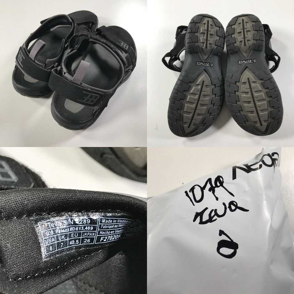 Teva Teva Sandals Mens 8 Black Gray Strapped Ankl… - image 4