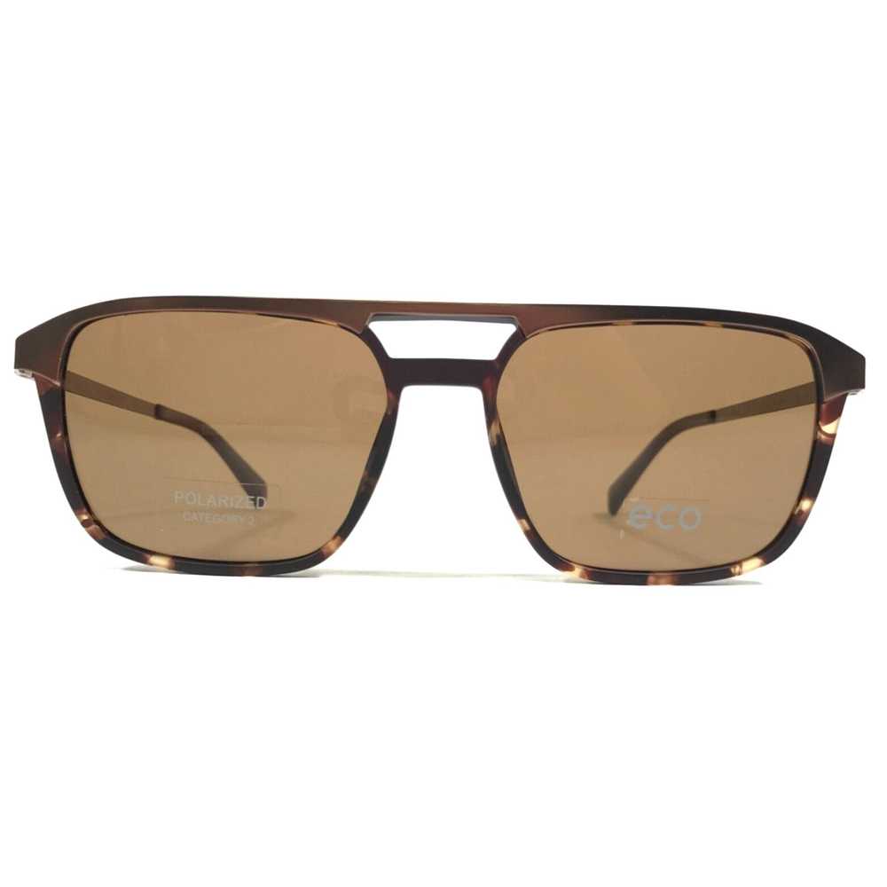 Ecco Brown Tortoise Square Shaped Frames Atlas DT… - image 1