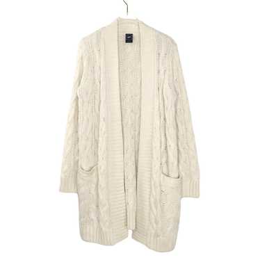 Gap GAP Cream Cable Knit Cardigan Sweater XS Cozy… - image 1