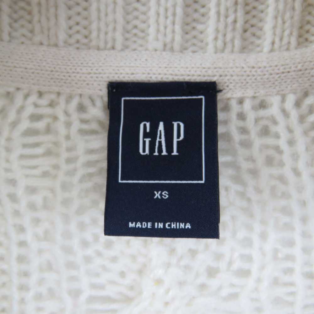 Gap GAP Cream Cable Knit Cardigan Sweater XS Cozy… - image 4