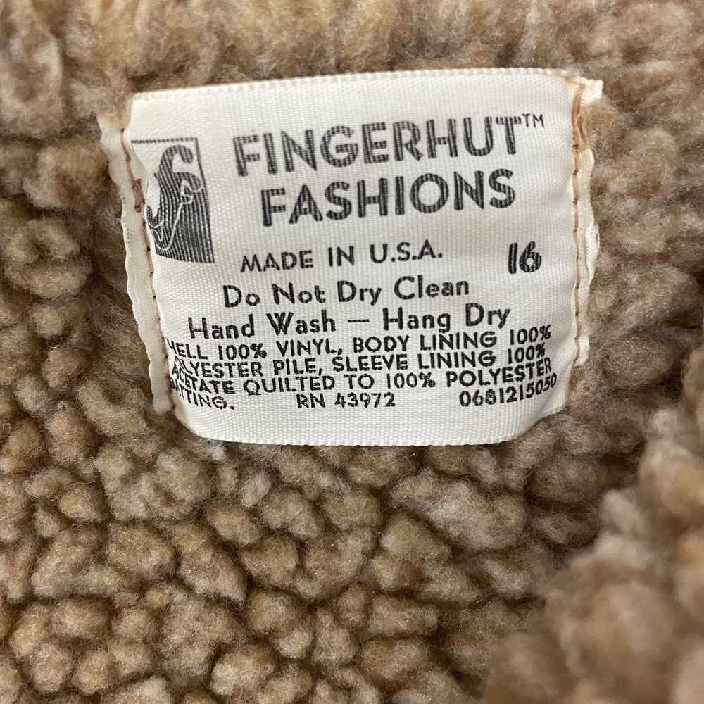 Unkwn Vtg Fingerhut Brown FELTED Vinyl MOUNTAIN M… - image 9