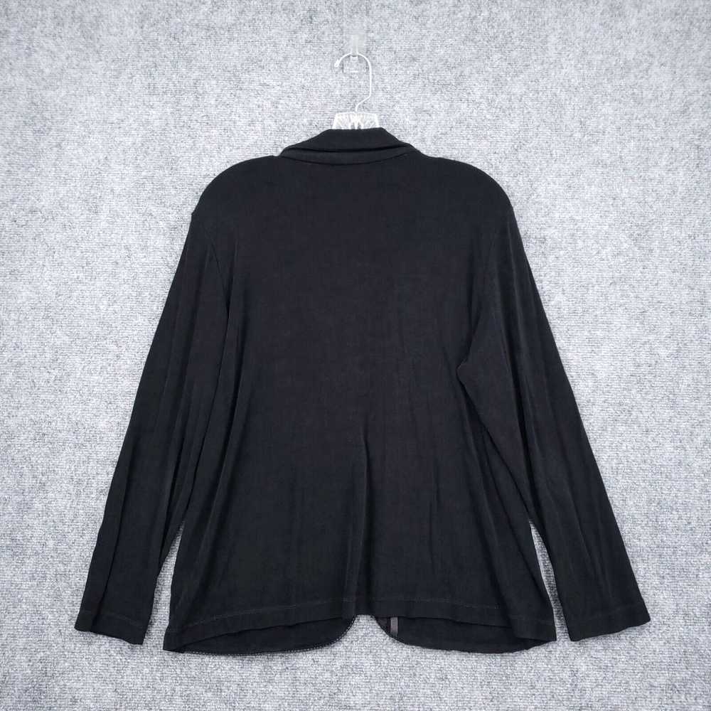 Vintage Chicos Travelers Blazer Womens 3 XL Black… - image 2