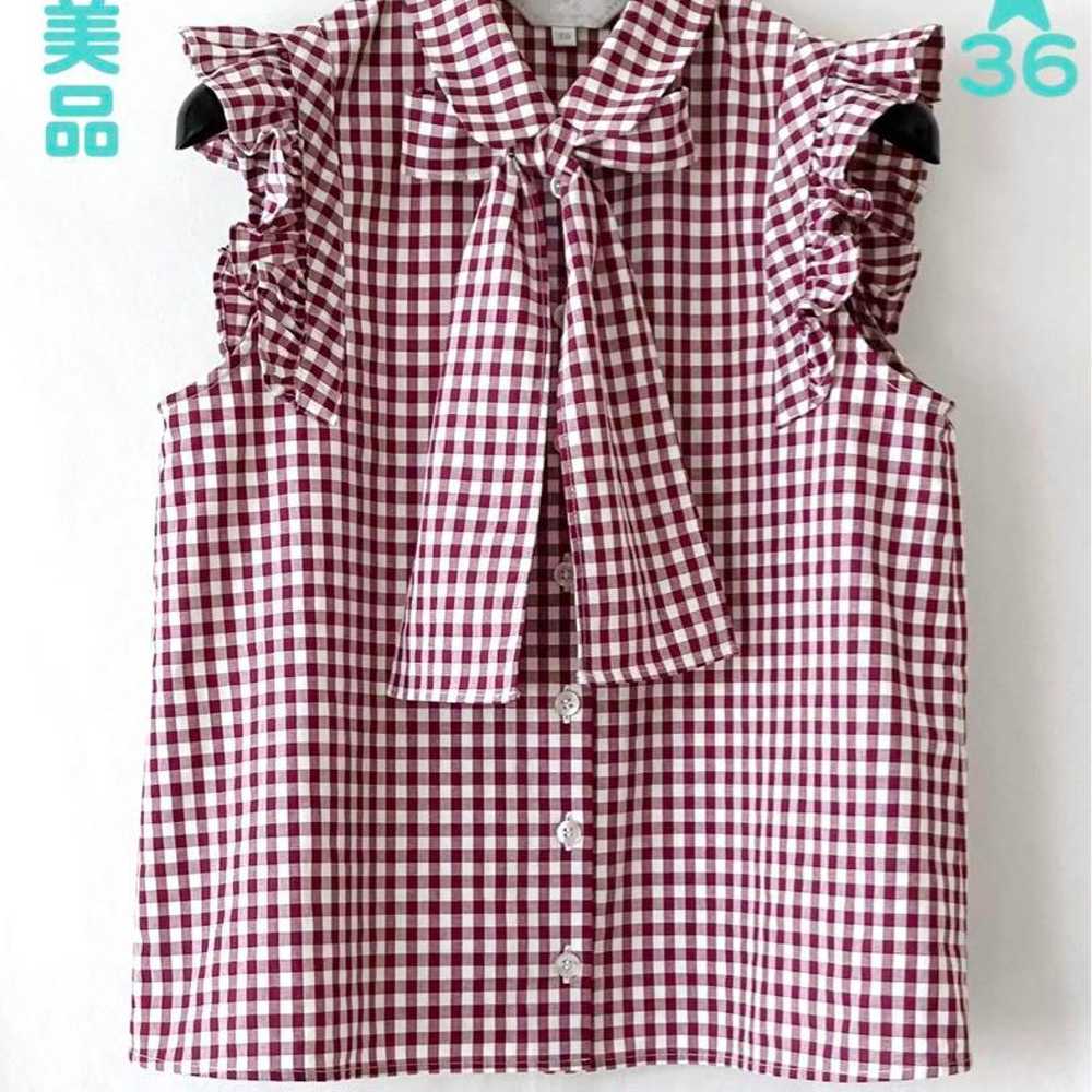 Excellent condition Agnes B. To be gingham blouse… - image 1