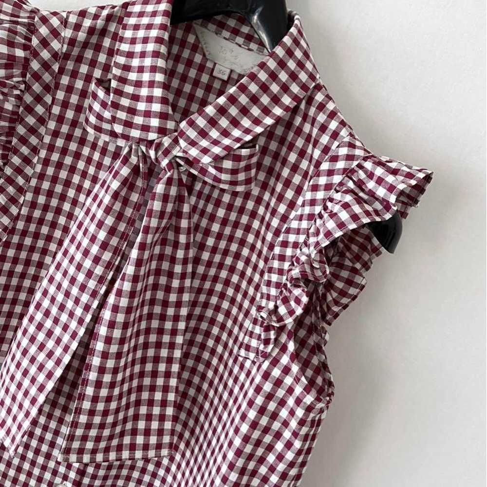 Excellent condition Agnes B. To be gingham blouse… - image 2