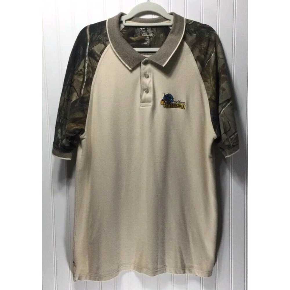 Vintage CABELAS Mens Size Large Beige Camouflage … - image 1