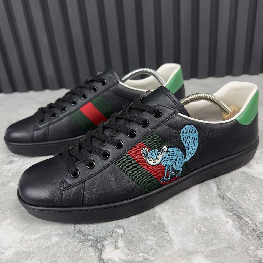 Gucci Gucci Ace Sneakers Web Freya Hartas Leather - image 2