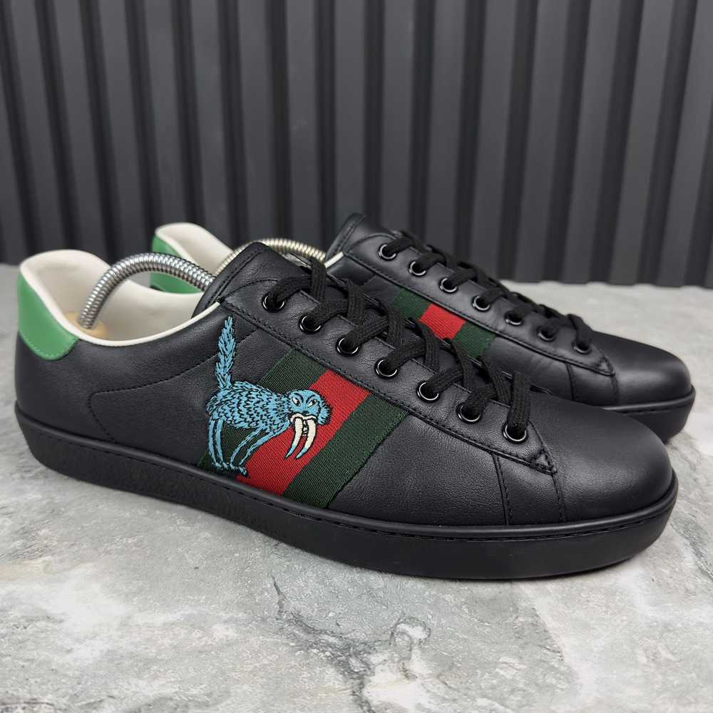 Gucci Gucci Ace Sneakers Web Freya Hartas Leather - image 4