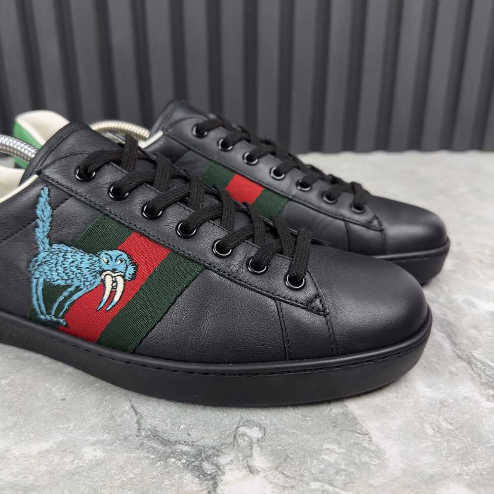 Gucci Gucci Ace Sneakers Web Freya Hartas Leather - image 5