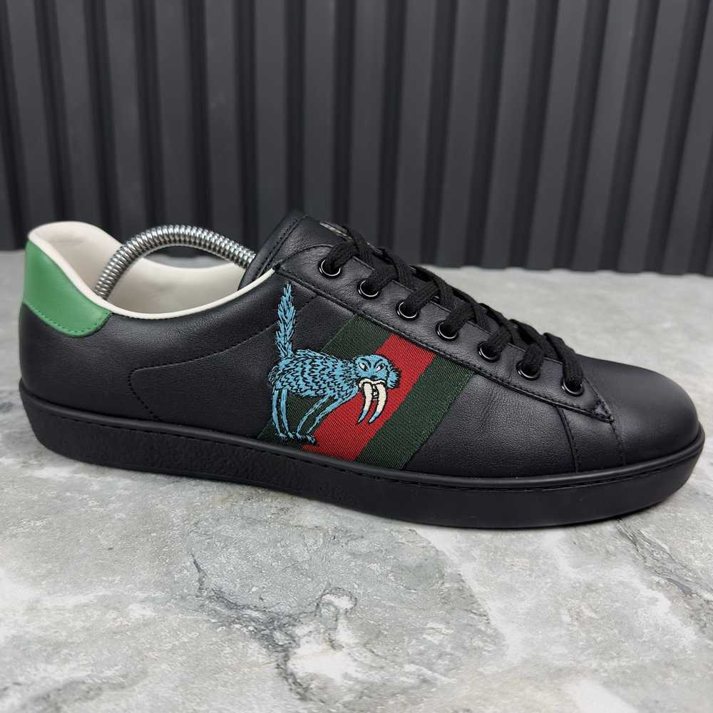 Gucci Gucci Ace Sneakers Web Freya Hartas Leather - image 6