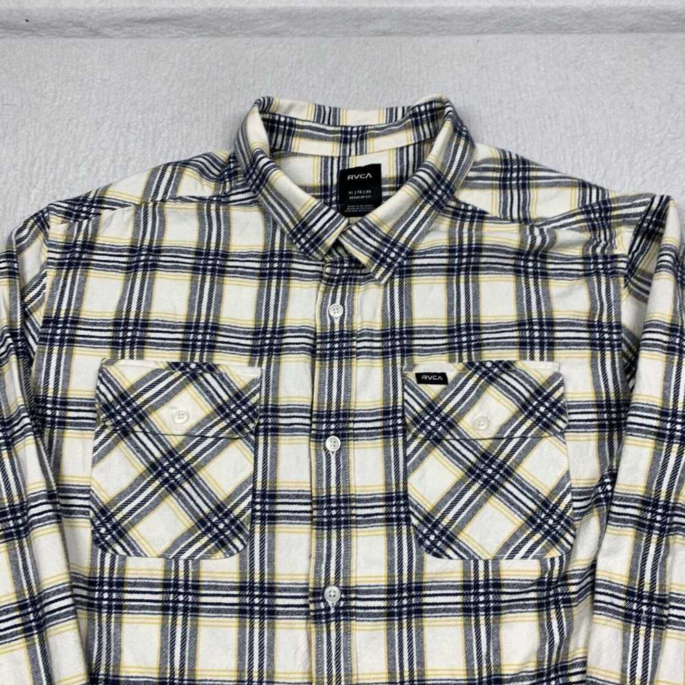 Rvca RVCA Flannel Shirt Mens XL Multicolor Plaid … - image 2