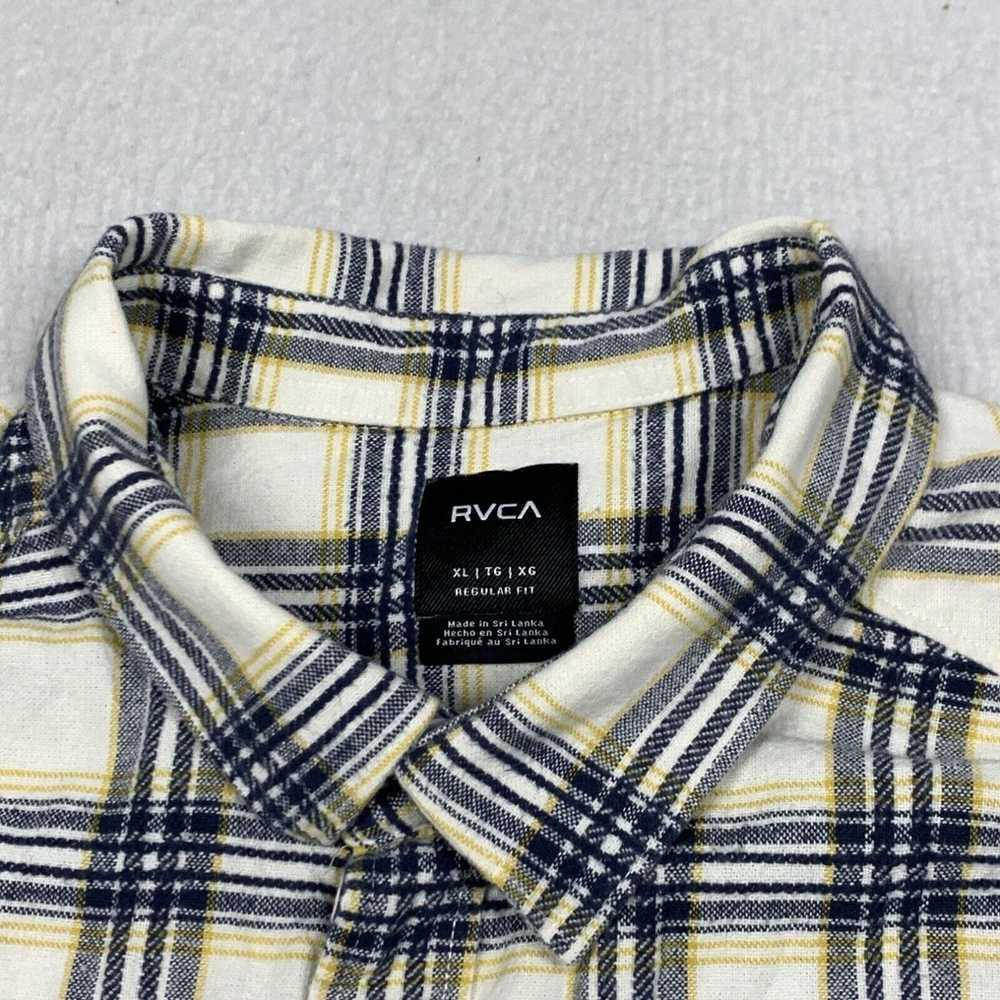 Rvca RVCA Flannel Shirt Mens XL Multicolor Plaid … - image 3