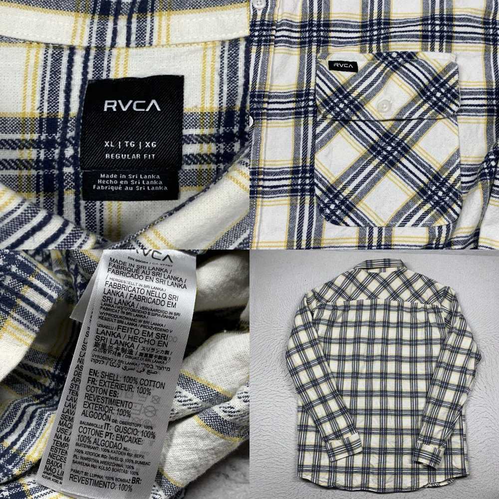 Rvca RVCA Flannel Shirt Mens XL Multicolor Plaid … - image 4