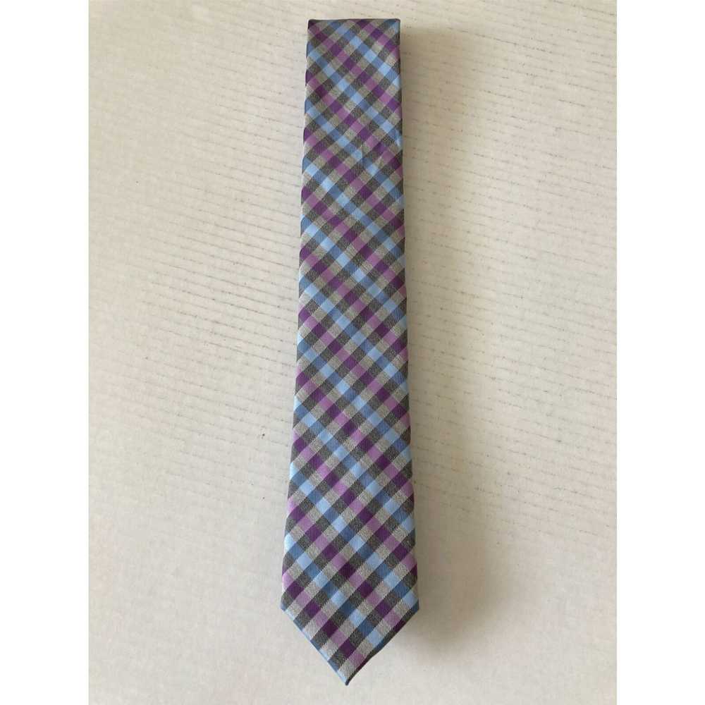 Vintage J. Ferrar Men's Necktie Tie Silk Blend Bl… - image 2