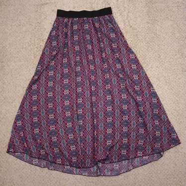 Vintage LuLaRoe Lucy Skirt Medium Maxi Long Lined… - image 1