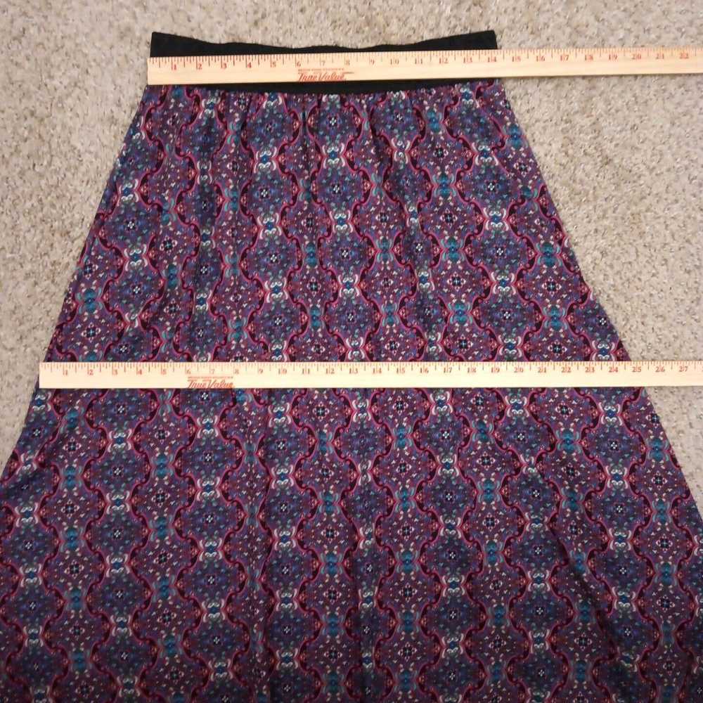 Vintage LuLaRoe Lucy Skirt Medium Maxi Long Lined… - image 2