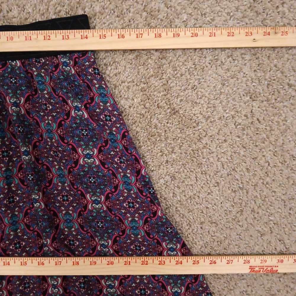 Vintage LuLaRoe Lucy Skirt Medium Maxi Long Lined… - image 3