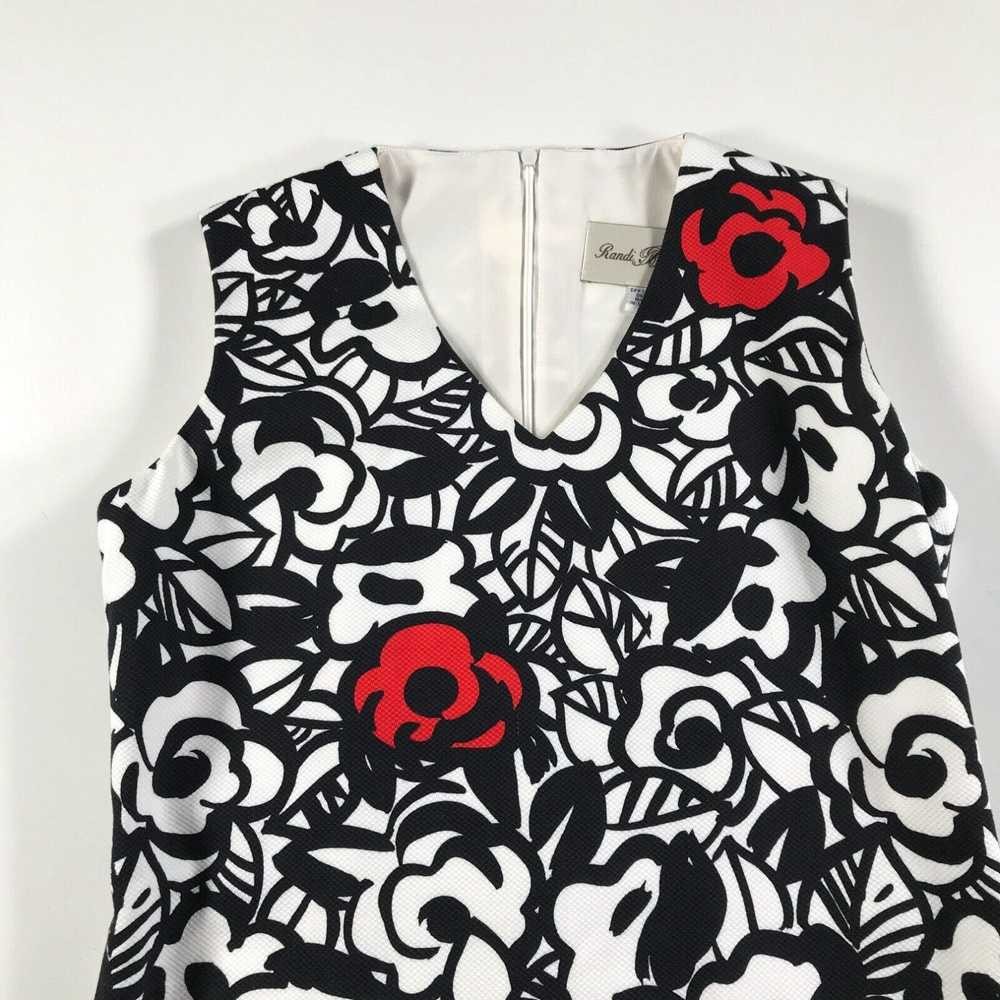 Vintage Randi Rahm Tank Dress Womens 6 Black Whit… - image 2