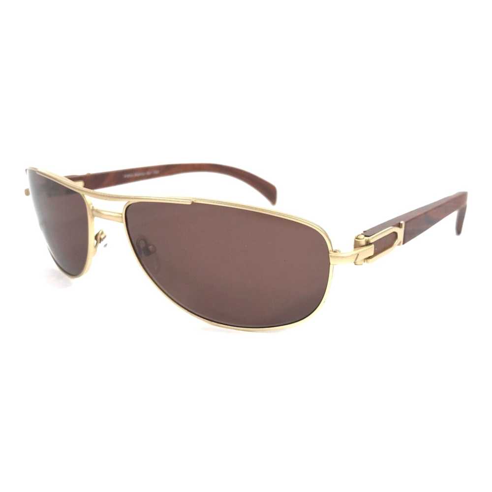 Vintage Porta Romana Sunglasses 1861 100B Brown W… - image 1