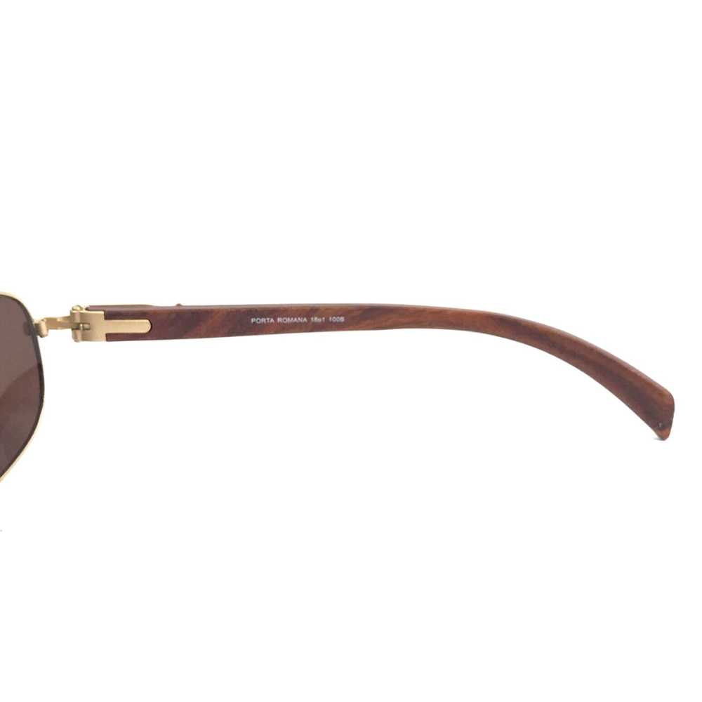 Vintage Porta Romana Sunglasses 1861 100B Brown W… - image 7