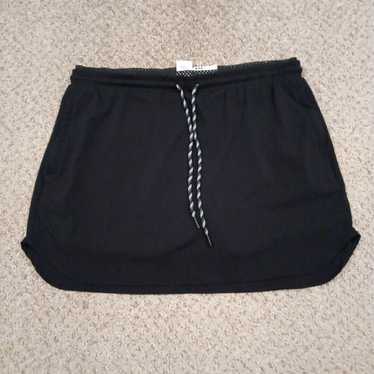 Vintage Members Mark Skort Large Short Black Woven