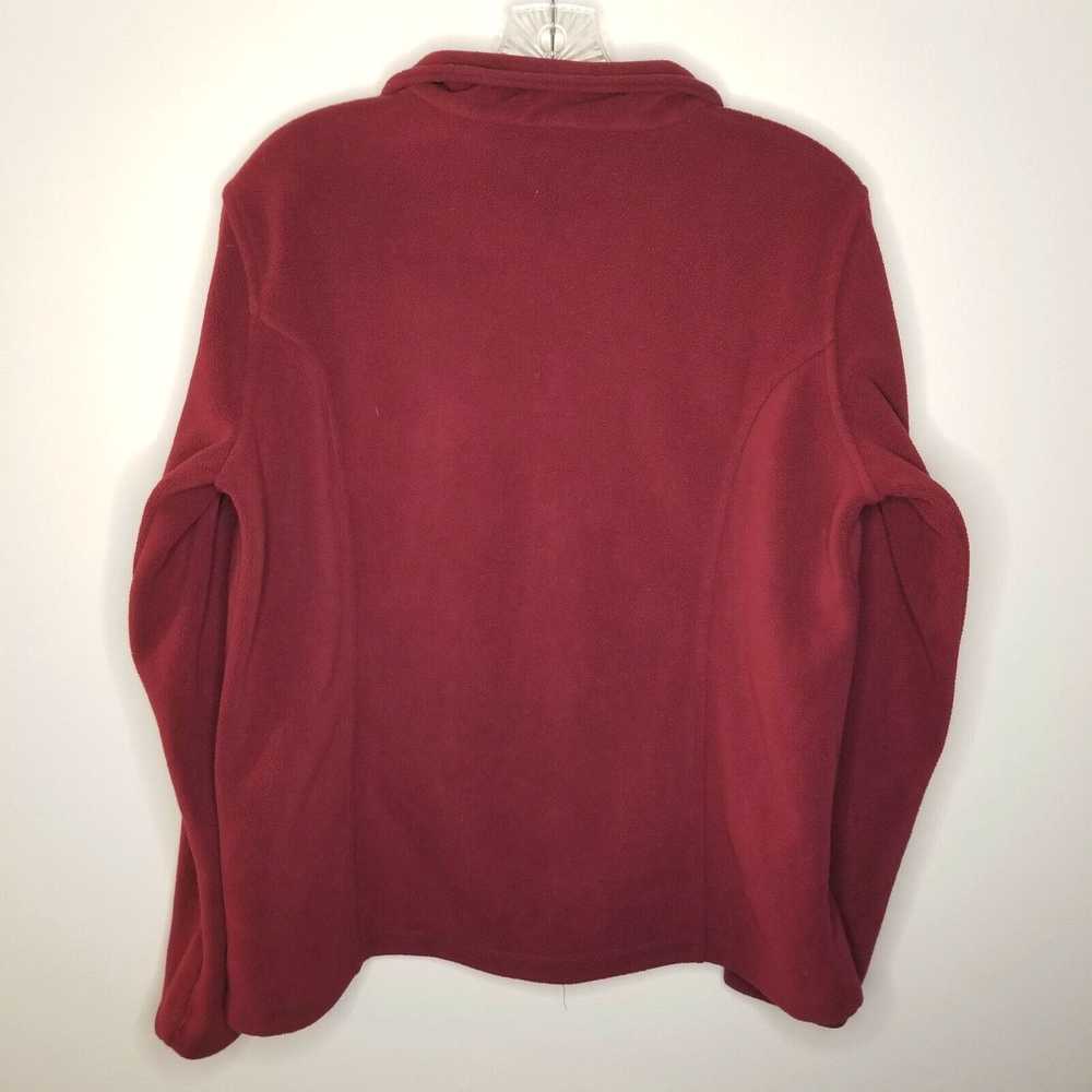 Vintage Cabelas Womens Red Full Zip Sweater Size M - image 4