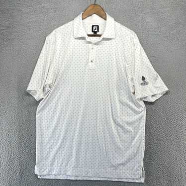 Footjoy Footjoy Polo Shirt Men's Large White Geom… - image 1