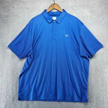 Callaway Callaway Polo Shirt Men's 2XL Blue Geome… - image 1