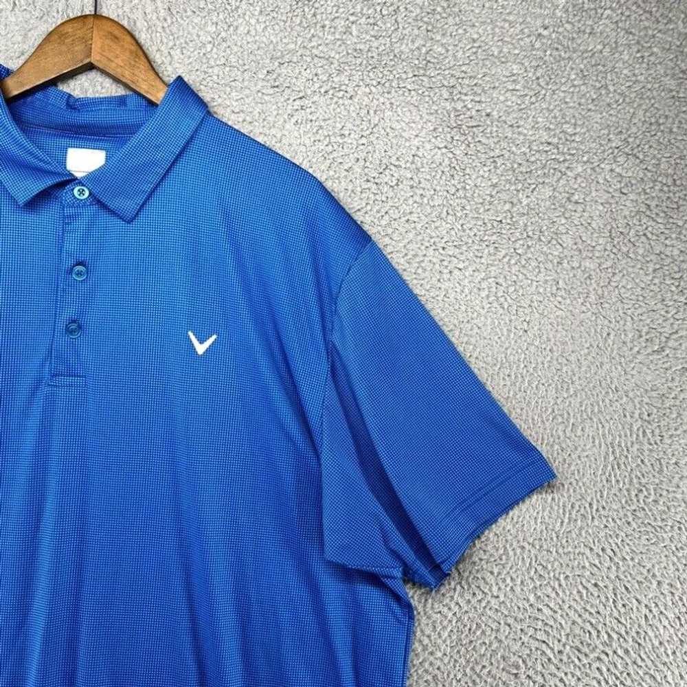 Callaway Callaway Polo Shirt Men's 2XL Blue Geome… - image 2