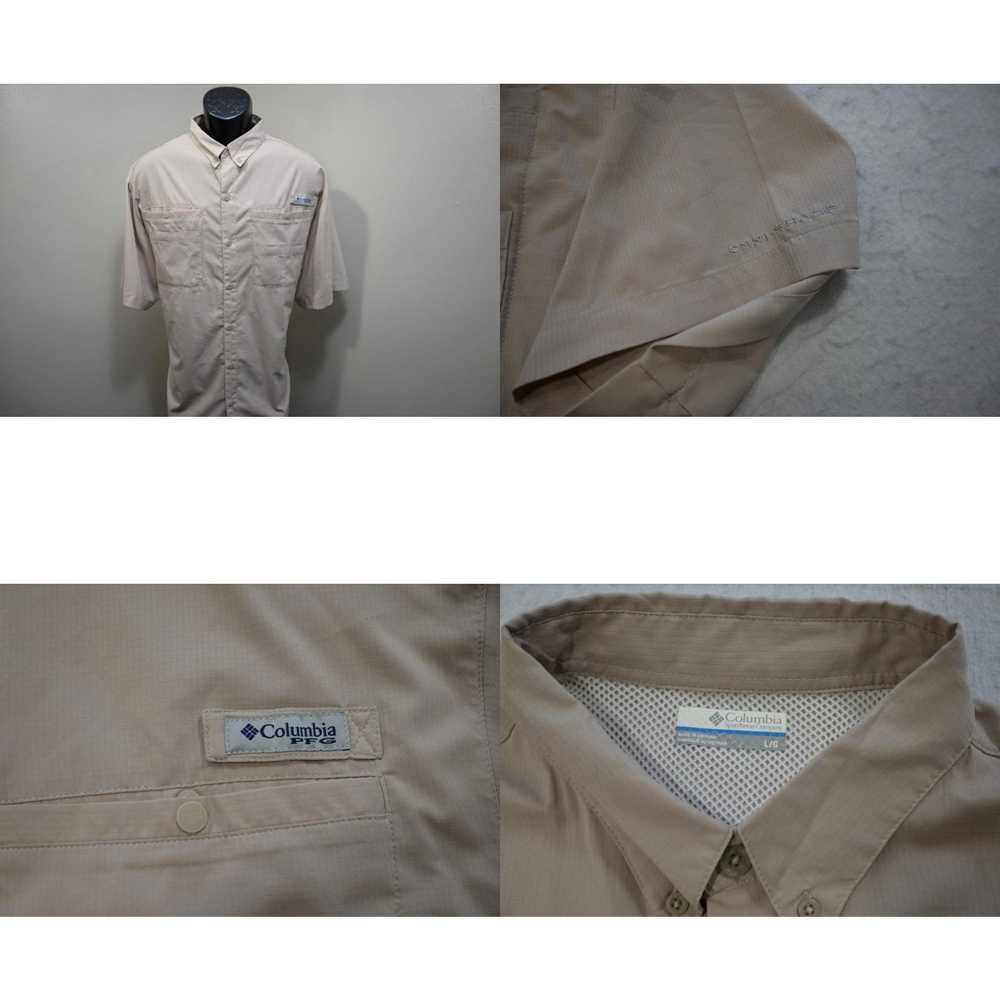 Vintage Columbia Vented Fishing Shirt PFG Beige O… - image 4