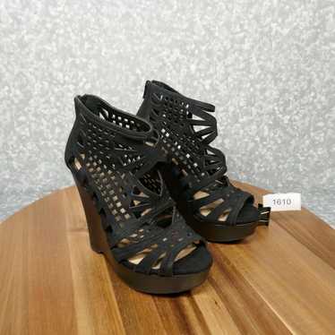 Vintage Gianni Bini Platform Wedge Shoes Womens 7… - image 1