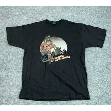 Soffe VTG Y2K Military Mountaineers Print T-Shirt 