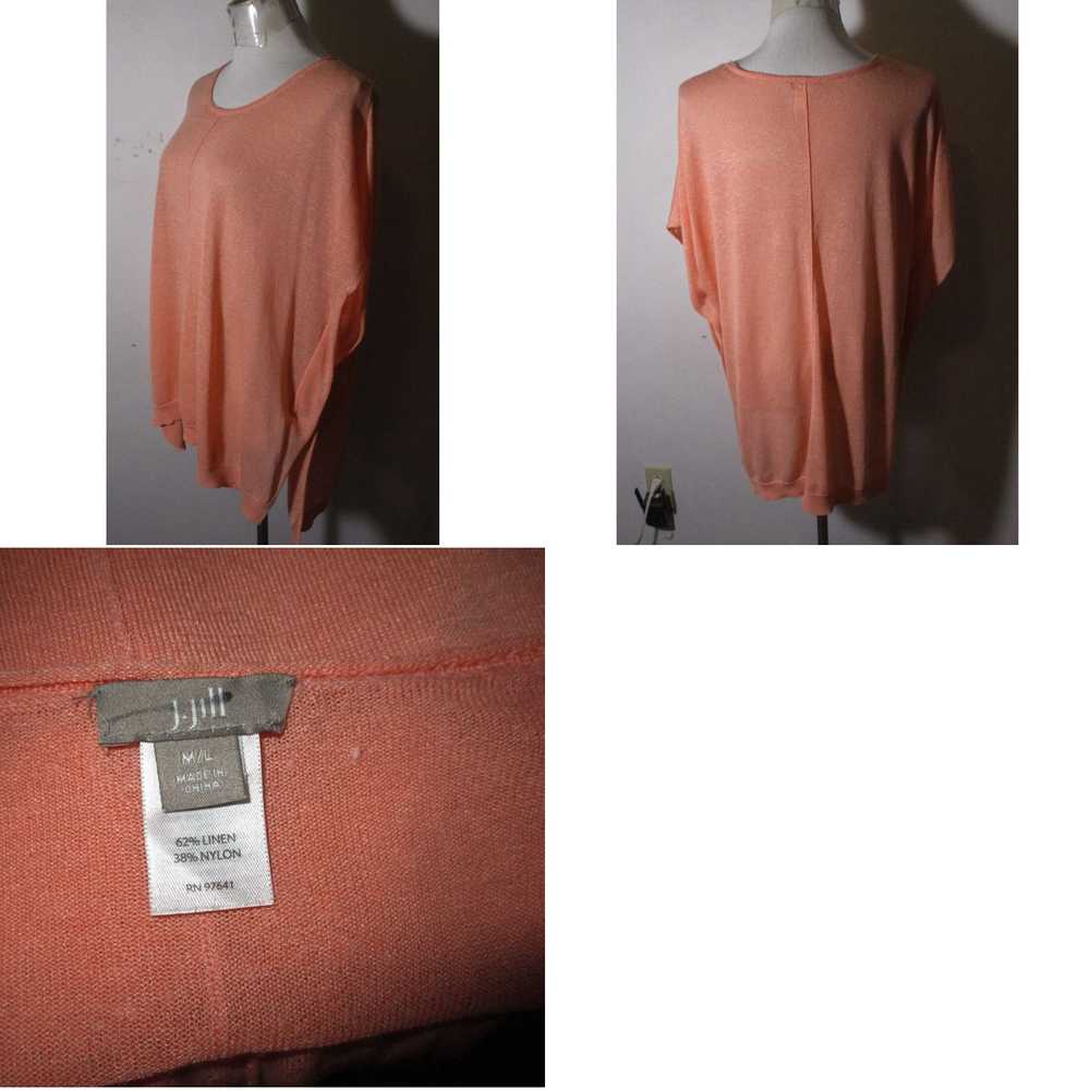 Vintage Women's J. JILL Orange Sleeveless Tunic L… - image 4