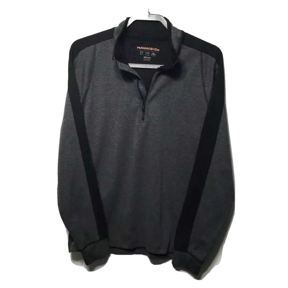 Hawke & Co. HAWKE & Co Gray Black 1/4 Zip Pullove… - image 1