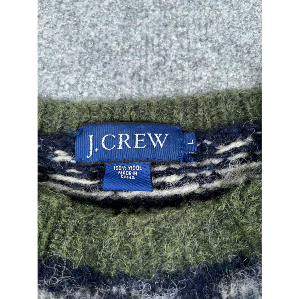 J.Crew J.Crew Geometric Fuzzy Wool Sweater Adult … - image 3