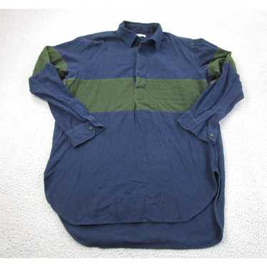 Uniqlo JW Anderson Shirt Womens L Blue Green Flann