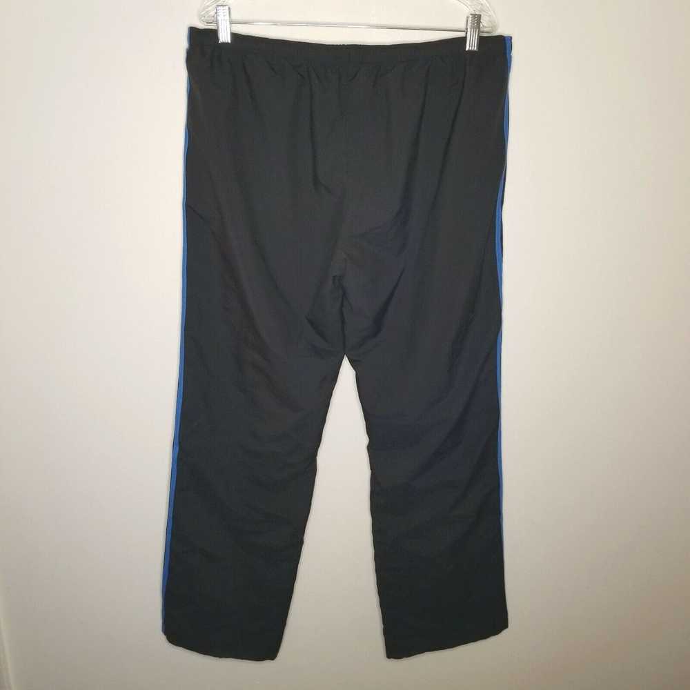 Adidas Adidas Mens Black Blue Track Pants Size XL - image 4