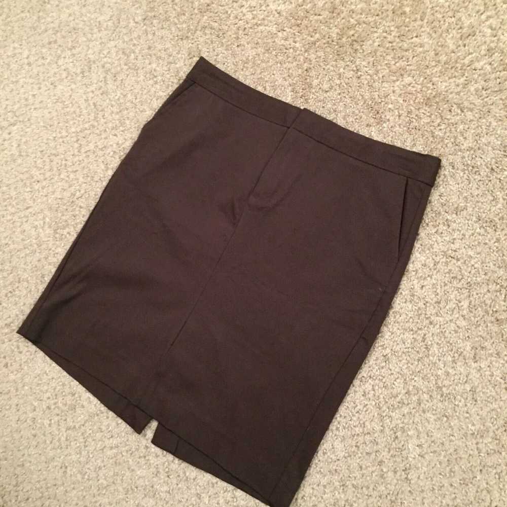 Gap Gap Pencil Skirt Size 8 Brown Unlined - image 2